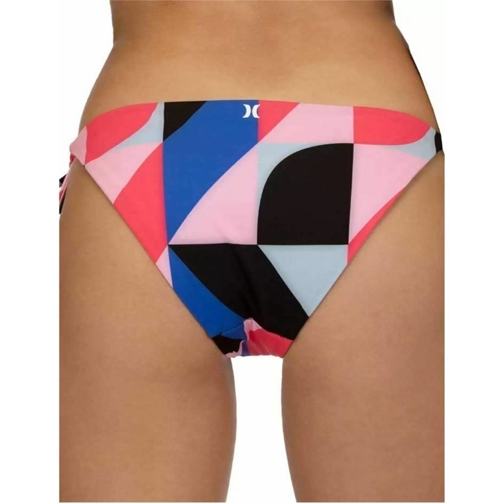 Hurley Women's Reversible Geo Tie Surf Swim Bottom XS in Red Orbit NWT 125 - Picture 3 of 9